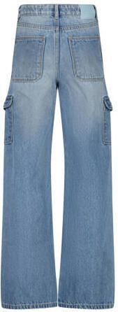 VINGINO wide leg jeans Cato Cargo light vintage Blauw Meisjes Denim Effen 170 - Foto 2