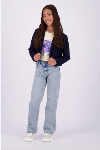 VINGINO wide leg jeans Cato light indigo Blauw Meisjes Katoen Effen 134 - Foto 2