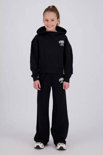 Vingino wide leg sweatpants met logo zwart Broek Logo