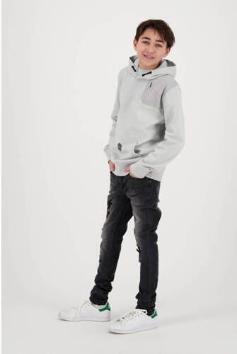 VINGINO x Daley hoodie Norby grijswit Sweater Effen 116 - Foto 4