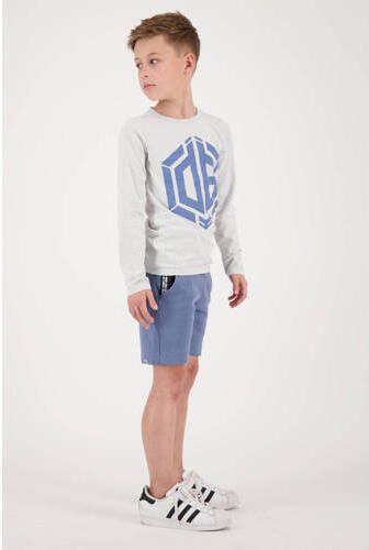 VINGINO x Daley longsleeve Herol met printopdruk lichtgrijs Jongens Stretchkatoen Ronde hals 158 164