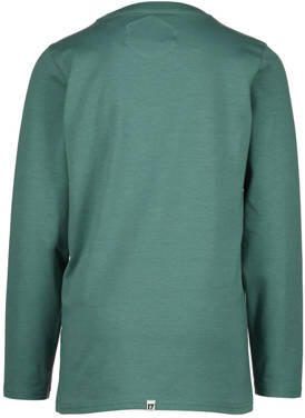 VINGINO x Daley longsleeve Jario met printopdruk groen Jongens Stretchkatoen Ronde hals 116 - Foto 2