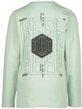 VINGINO x Daley longsleeve Jonno met backprint mintgroen Jongens Stretchkatoen Ronde hals 116 - Foto 2