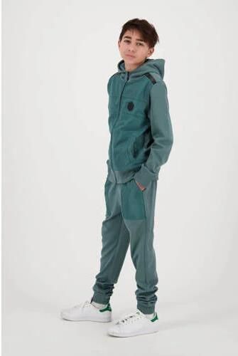 VINGINO x Daley loose fit joggingbroek Sax groen Jongens Katoen Effen 176 - Foto 4