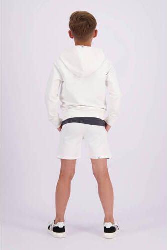 VINGINO x Messi hoodie met logo wit geel Sweater Logo 104