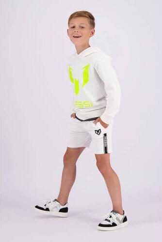 VINGINO x Messi hoodie met logo wit geel Sweater Logo 104 - Foto 3