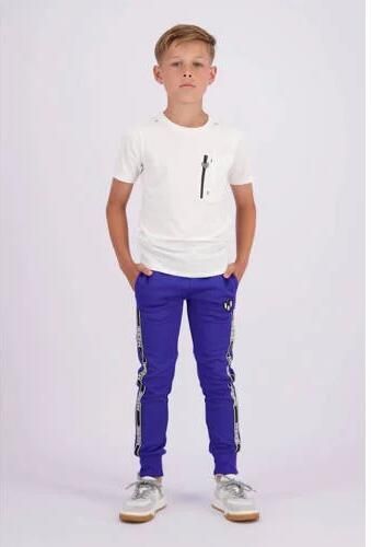 VINGINO x Messi joggingbroek Serto met zijstreep hardblauw Jongens Sweat 116 - Foto 3