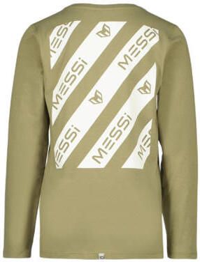 VINGINO x Messi longsleeve Juan met backprint groen Jongens Sweat Ronde hals 110 116