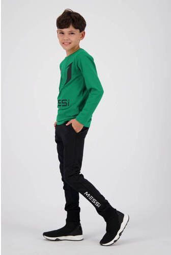 VINGINO x Messi longsleeve Jueno met logo dennengroen Jongens Stretchkatoen Ronde hals 104 - Foto 3