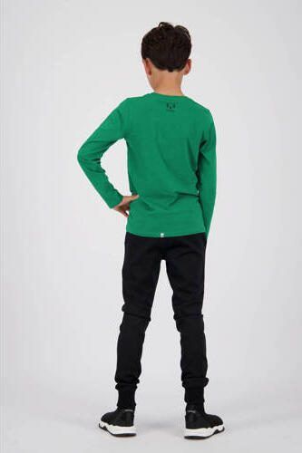 VINGINO x Messi longsleeve Jueno met logo dennengroen Jongens Stretchkatoen Ronde hals 104 - Foto 4