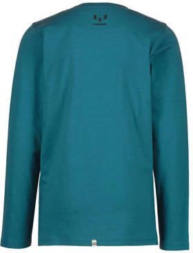VINGINO x Messi longsleeve Jueno met logo diepblauw Jongens Stretchkatoen Ronde hals 176 - Foto 2
