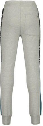VINGINO x Messi skinny joggingbroek Sarlos met zijstreep grijs melange Jongens Stretchkatoen 116 - Foto 3