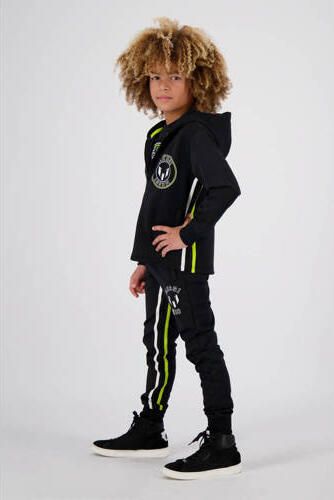 VINGINO x Messi skinny joggingbroek Siquel met zijstreep zwart Meisjes Polyester 104 - Foto 4