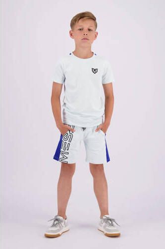 VINGINO x Messi sweatshort Rafo met logo lichtblauw hardblauw Korte broek 152