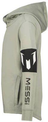 VINGINO x Messi sweatvest Rosario grijsgroen Jongens Polyester Capuchon 104 - Foto 3