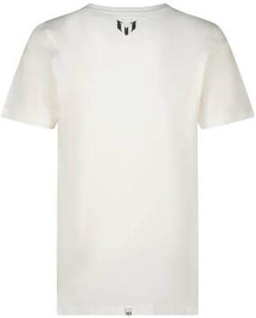 VINGINO x Messi T-shirt Hogo met printopdruk wit Jongens Katoen Ronde hals 104