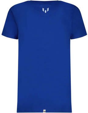 VINGINO x Messi T-shirt Jaxe met logo hardblauw Jongens Stretchkatoen Ronde hals 104