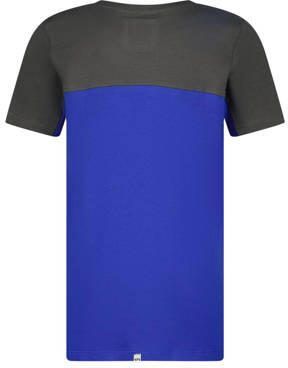 VINGINO x Messi T-shirt Jint met logo hardblauw donkergrijs Jongens Stretchkatoen Ronde hals 128 - Foto 3