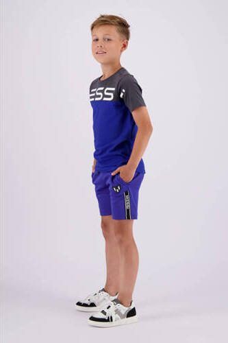 VINGINO x Messi T-shirt Jint met logo hardblauw donkergrijs Jongens Stretchkatoen Ronde hals 128 - Foto 2