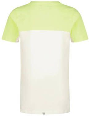 VINGINO x Messi T-shirt Jint met logo wit geel Jongens Stretchkatoen Ronde hals 104 - Foto 2