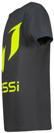 VINGINO x Messi T-shirt met logo antraciet neongeel Grijs Jongens Stretchkatoen Ronde hals 104 - Foto 1