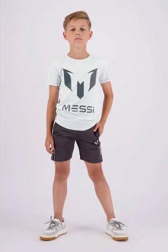 VINGINO x Messi T-shirt met logo lichtblauw grijs Jongens Stretchkatoen Ronde hals 116