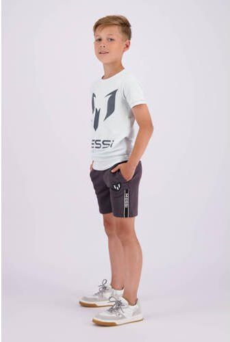 VINGINO x Messi T-shirt met logo lichtblauw grijs Jongens Stretchkatoen Ronde hals 116 - Foto 2