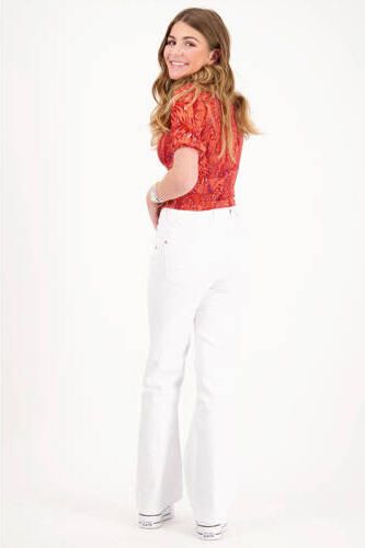 VINGINO x Senna Bellod top Lauri met all over print rood Meisjes Viscose Boothals 128 - Foto 4