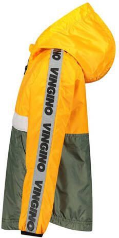 VINGINO zomerjas geel groen wit Zwart Jongens Polyester Capuchon Meerkleurig 104 - Foto 4