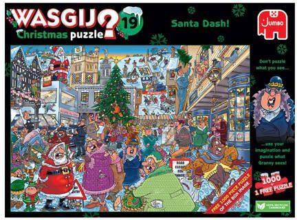 Wasgij christmas 19 kerstrun! legpuzzel 1000 stukjes