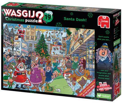 Wasgij christmas 19 kerstrun! legpuzzel 1000 stukjes - Foto 2