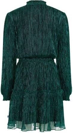 WE Fashion jurk groen Meisjes Polyester Ronde hals 134 140