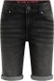 WE Fashion Blue Ridge slim fit jeans bermuda black denim short Zwart Jongens Jog denim 104 - Thumbnail 2