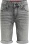WE Fashion Blue Ridge slim fit jeans bermuda grey denim short Grijs Jongens Stretchdenim 104 - Thumbnail 2
