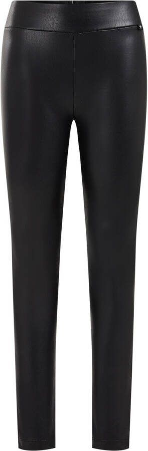 WE Fashion imitatieleren skinny broek zwart Meisjes Imitatieleer Effen 158 164 - Foto 2