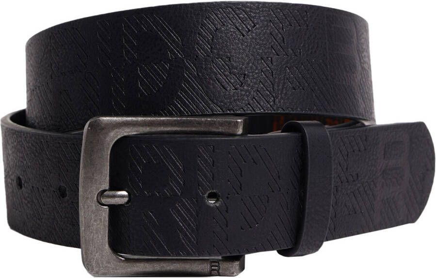 WE Fashion riem zwart Jongens Imitatieleer Effen 55 cm