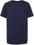 WE Fashion T-shirt donkerblauw Jongens Sweat Ronde hals Effen 110 116 - Thumbnail 2