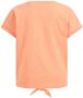 WE Fashion T-shirt oranje Meisjes Katoen Ronde hals Effen 134 140 - Thumbnail 2