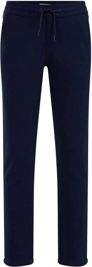 WE Fashion slim fit broek donkerblauw Jongens Polyester Effen 104 - Foto 2