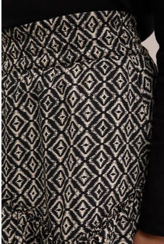 WE Fashion a-lijn rok zand Beige Meisjes Polyester All over print 110 116