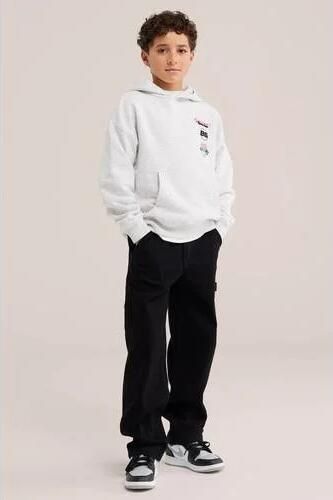 WE Fashion Bad Boys sweater met backprint lichtgrijs Backprint - Foto 2