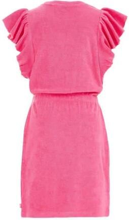 WE Fashion badstof jurk shrimp Roze Effen 92 | Jurk van