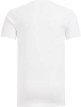 WE Fashion basic T-shirt wit Jongens Stretchkatoen V-hals Effen 170 176 - Foto 5