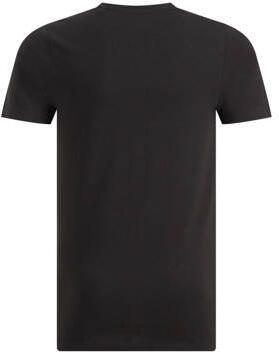 WE Fashion basic T-shirt zwart Jongens Stretchkatoen V-hals Effen 170 176 - Foto 5