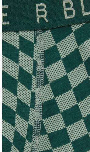 WE Fashion Blue Ridge boxershort groen donkergroen (set van 3) Jongens Stretchkatoen - Foto 2