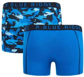 WE Fashion Blue Ridge boxershort set van 2 blauw donkerblauw Jongens Stretchkatoen 110 116