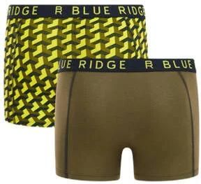 WE Fashion Blue Ridge boxershort set van 2 geel bruin Groen Jongens Stretchkatoen 110 116 - Foto 2