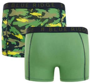 WE Fashion Blue Ridge boxershort set van 2 groen zwart Jongens Stretchkatoen 110 116 - Foto 3