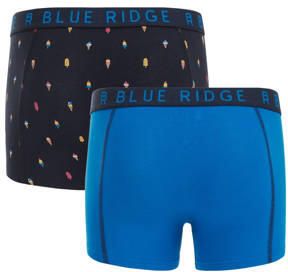 WE Fashion Blue Ridge boxershort set van 2 lichtblauw donkerblauw multicolor Jongens Stretchkatoen 110 116 - Foto 3