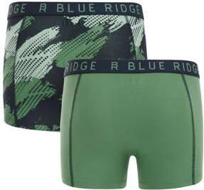 WE Fashion Blue Ridge boxershort set van 2 mosgroen donkerblauw Jongens Stretchkatoen 110 116 - Foto 3